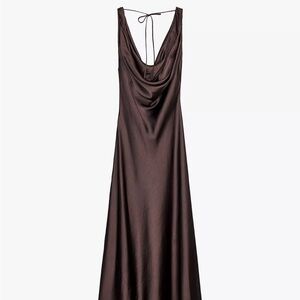 ZARA Satin Long Dress